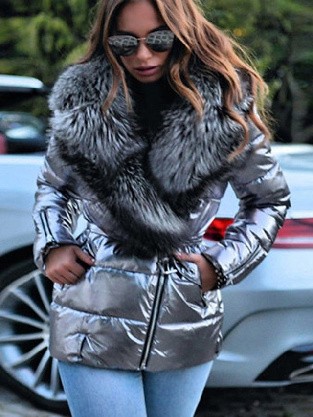 Marina™ - Piumino invernale con pelo